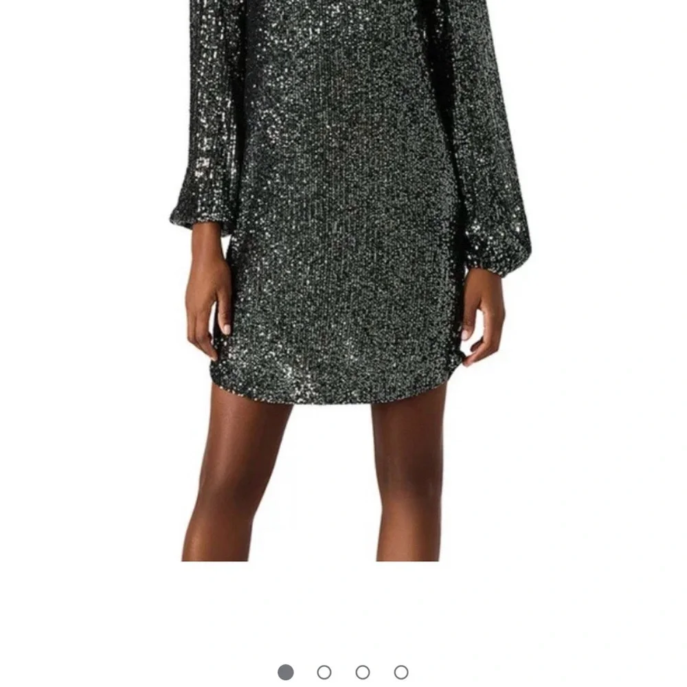 Steve Madden Women’s Sequin Cocktail Mini Dress - Silver & Black - Small NWT - Picture 6 of 12